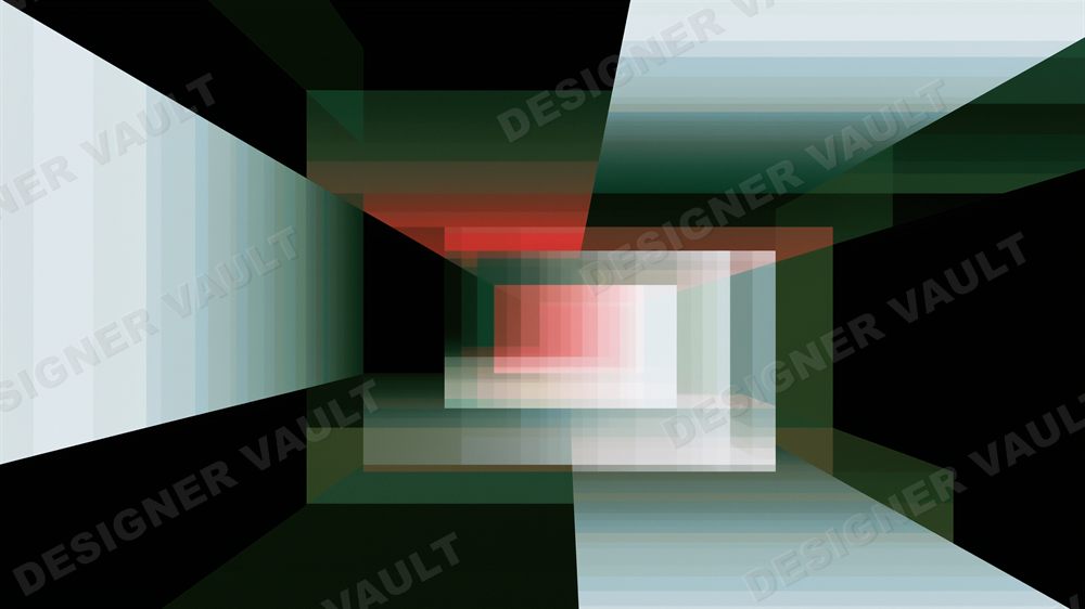 Atrium 4K background, Translucent glass perspective, design 1 of 8