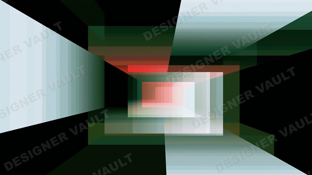 Atrium 4K background, Translucent glass perspective, design 2 of 8