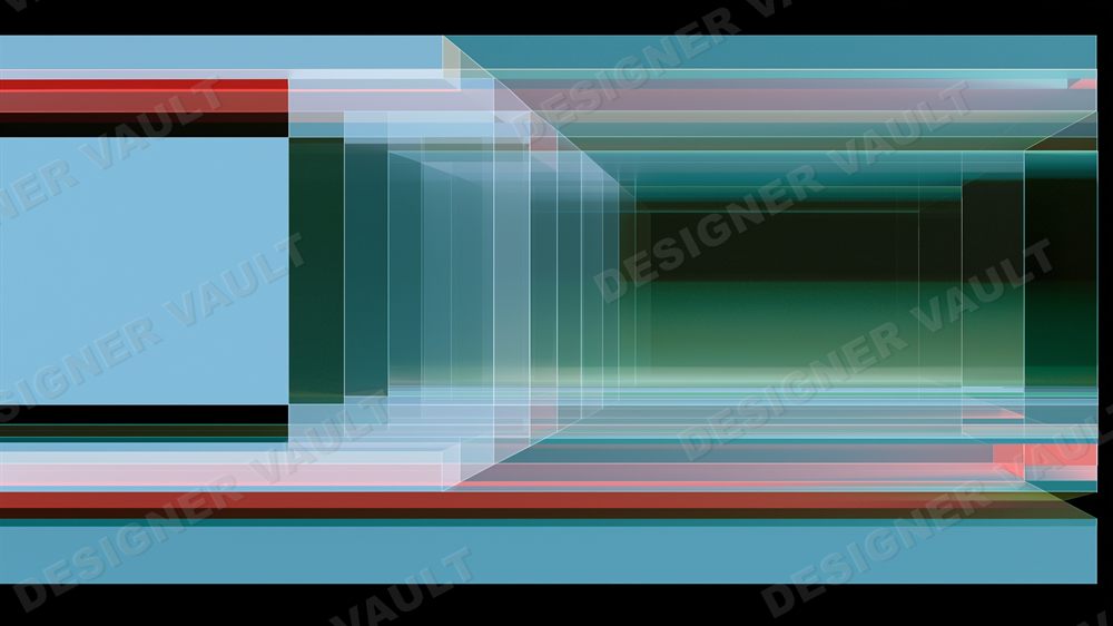 Atrium 4K background, Translucent glass perspective, design 5 of 8