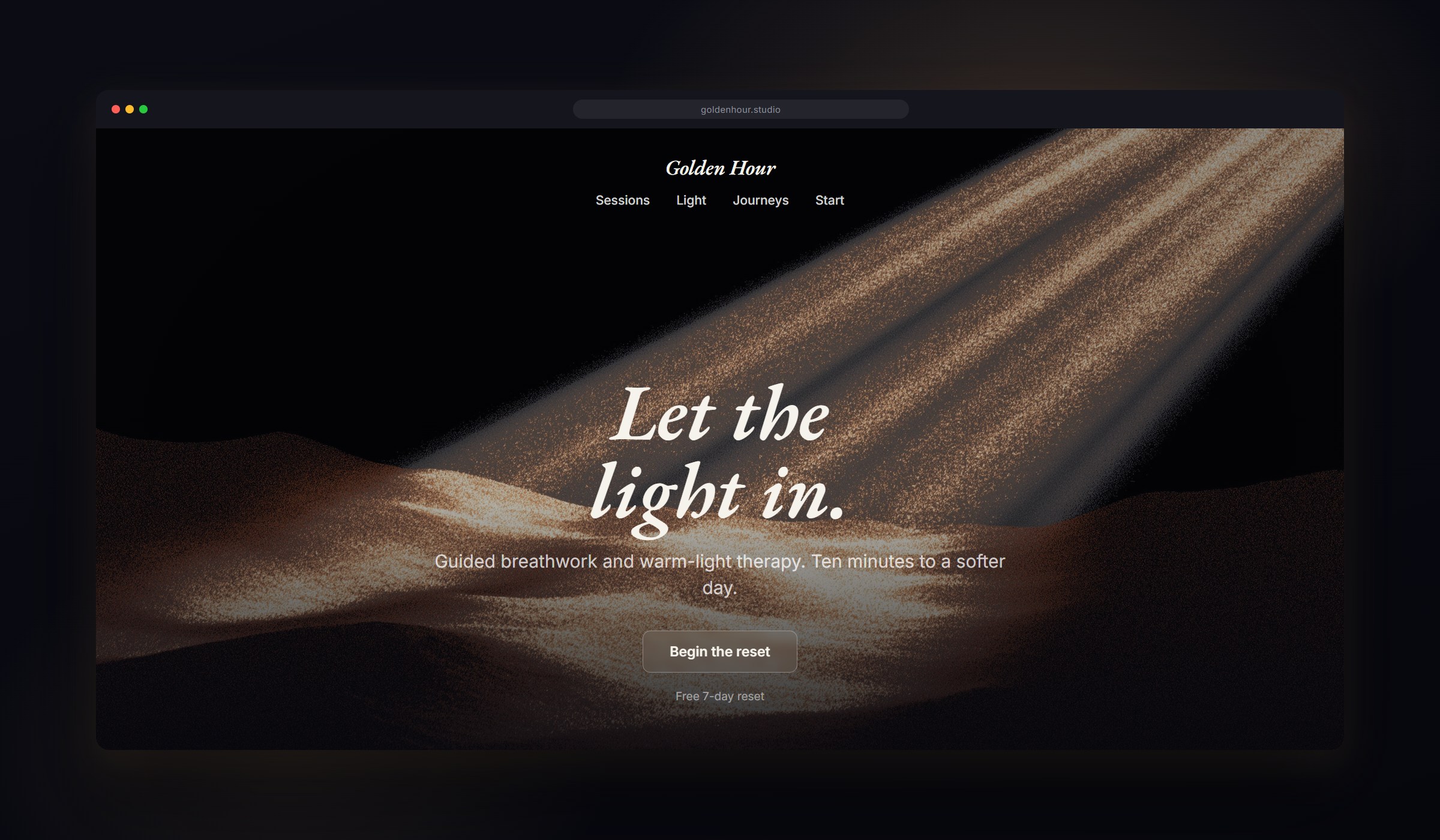 Aurelia Rays background in use
