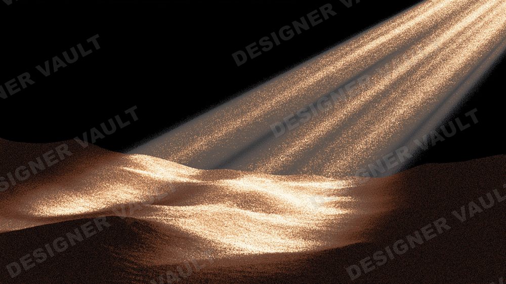 Aurelia Rays 4K background, Volumetric amber light, design 1 of 6
