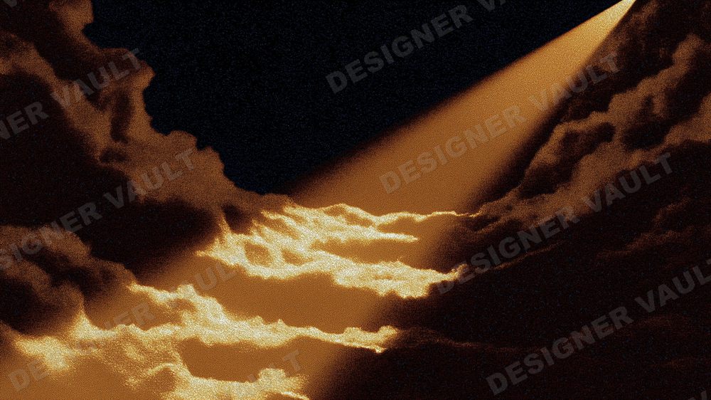 Aurelia Rays 4K background, Volumetric amber light, design 2 of 6