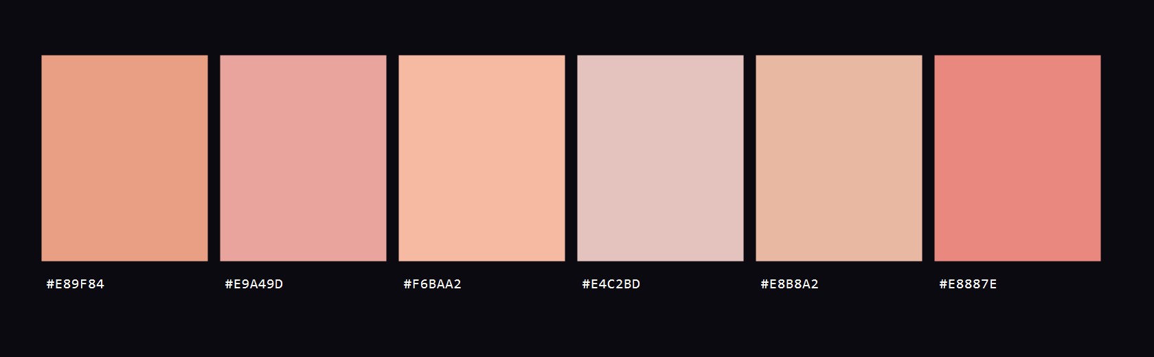 Bellini colour palette
