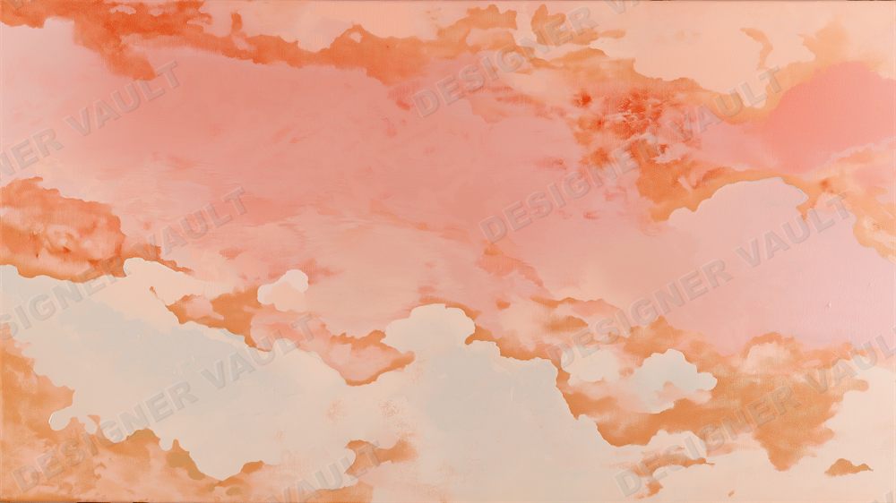 Bellini 4K background, Peach watercolour washes, design 1 of 7
