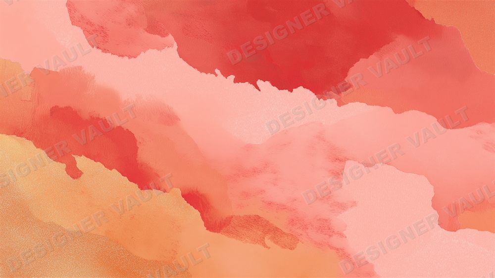Bellini 4K background, Peach watercolour washes, design 3 of 7