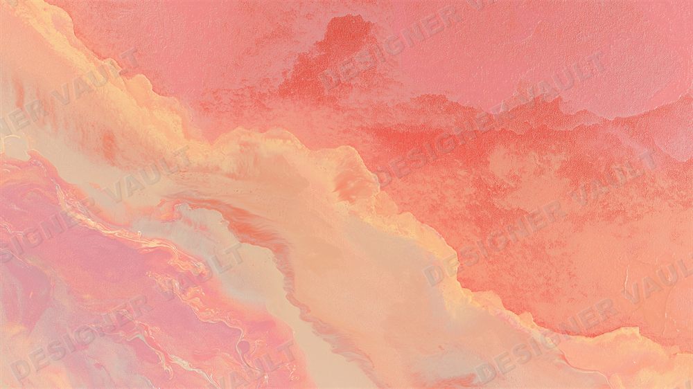 Bellini 4K background, Peach watercolour washes, design 7 of 7