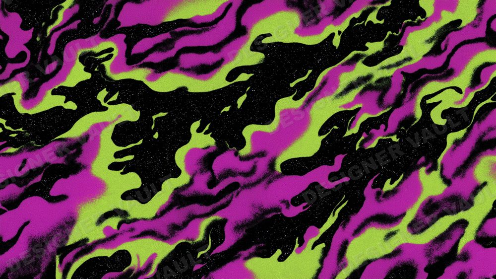 Blacklight 4K background, UV acid marbling, design 4 of 9