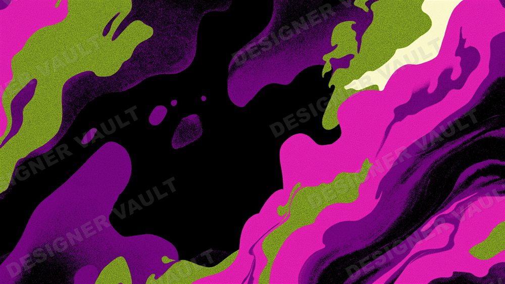 Blacklight 4K background, UV acid marbling, design 9 of 9