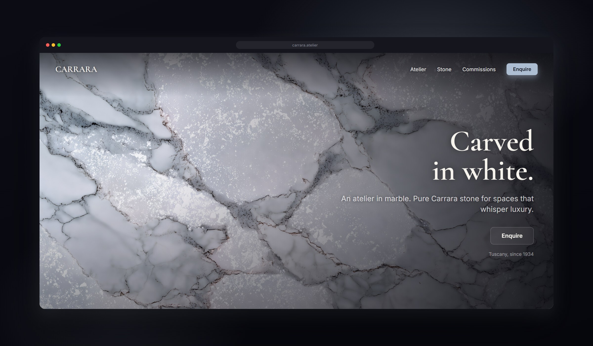 Carrara on desktop