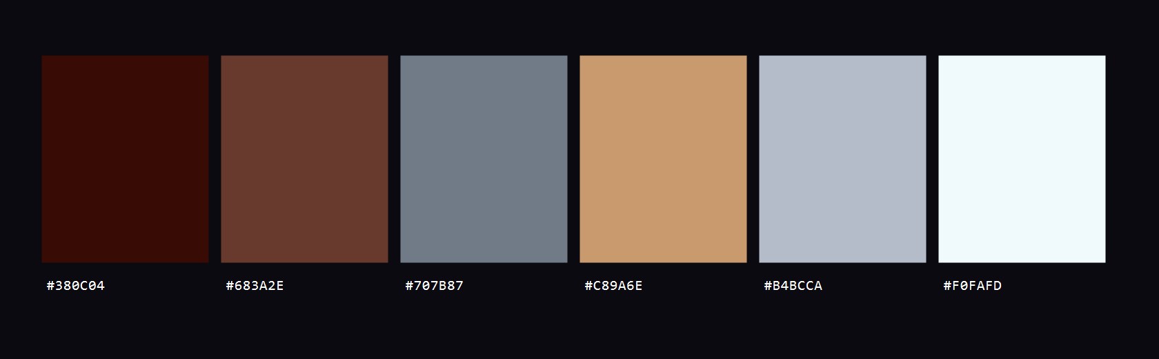 Carrara colour palette