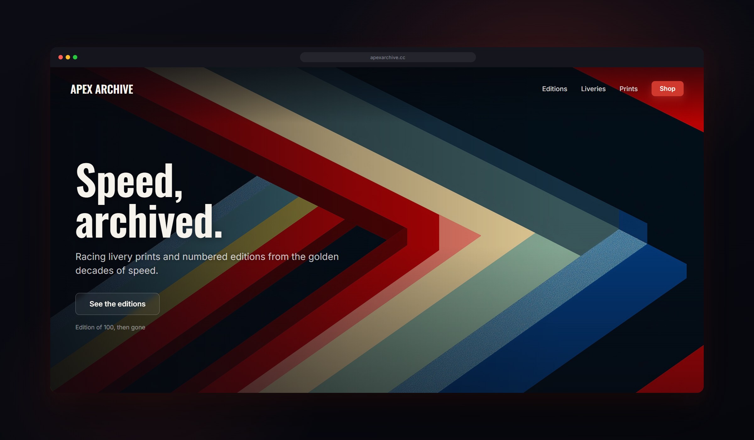 Chevron shown as a website background