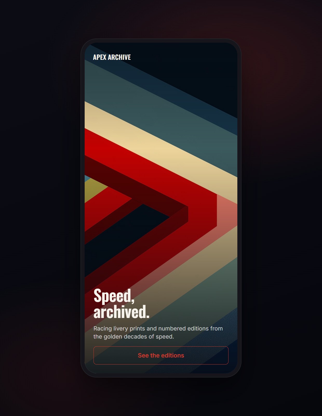 Chevron shown on a phone