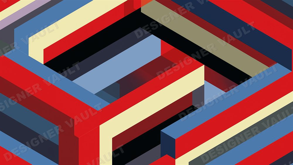 Chevron 4K background, Dimensional racing stripes, design 6 of 7