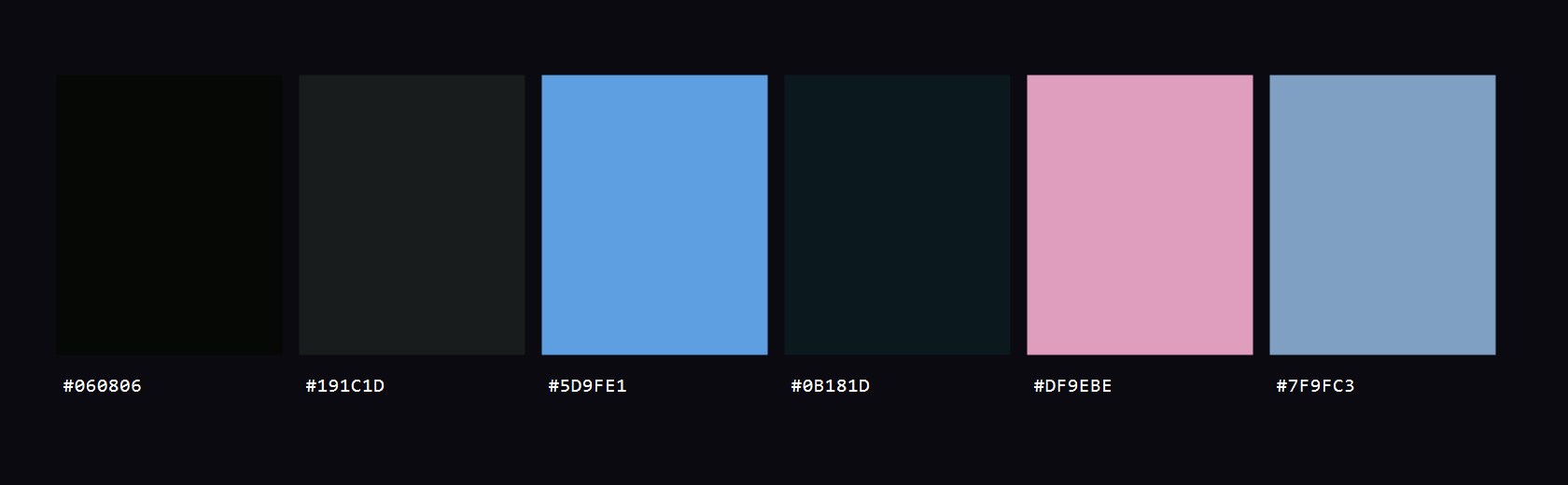 Cloudbank colour palette