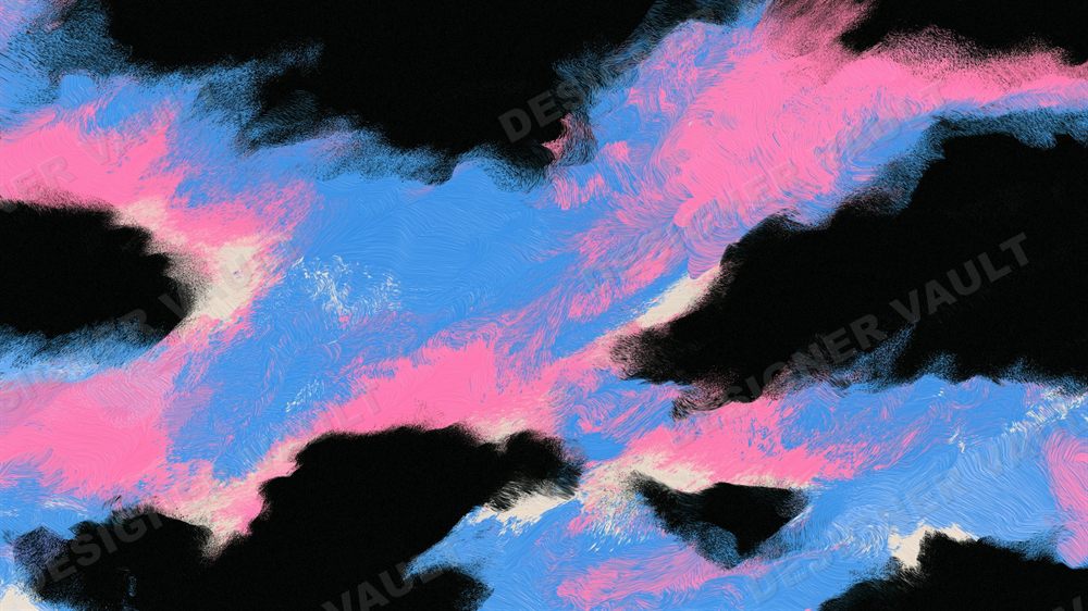 Cloudbank 4K background, Soft chalk pastel clouds, design 1 of 7