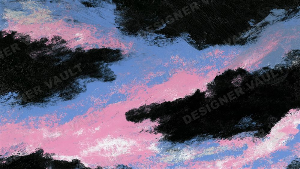 Cloudbank 4K background, Soft chalk pastel clouds, design 2 of 7