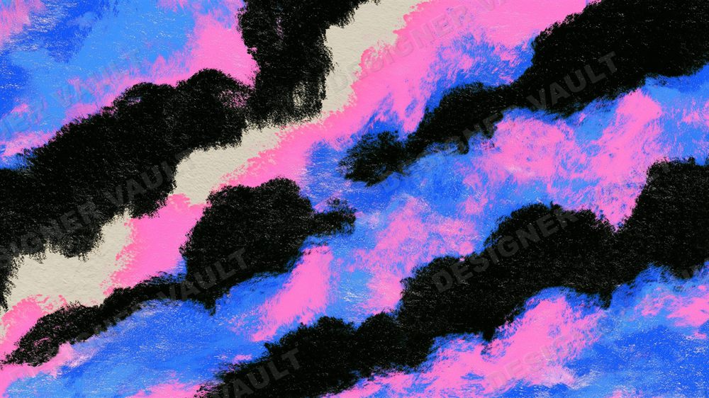 Cloudbank 4K background, Soft chalk pastel clouds, design 3 of 7