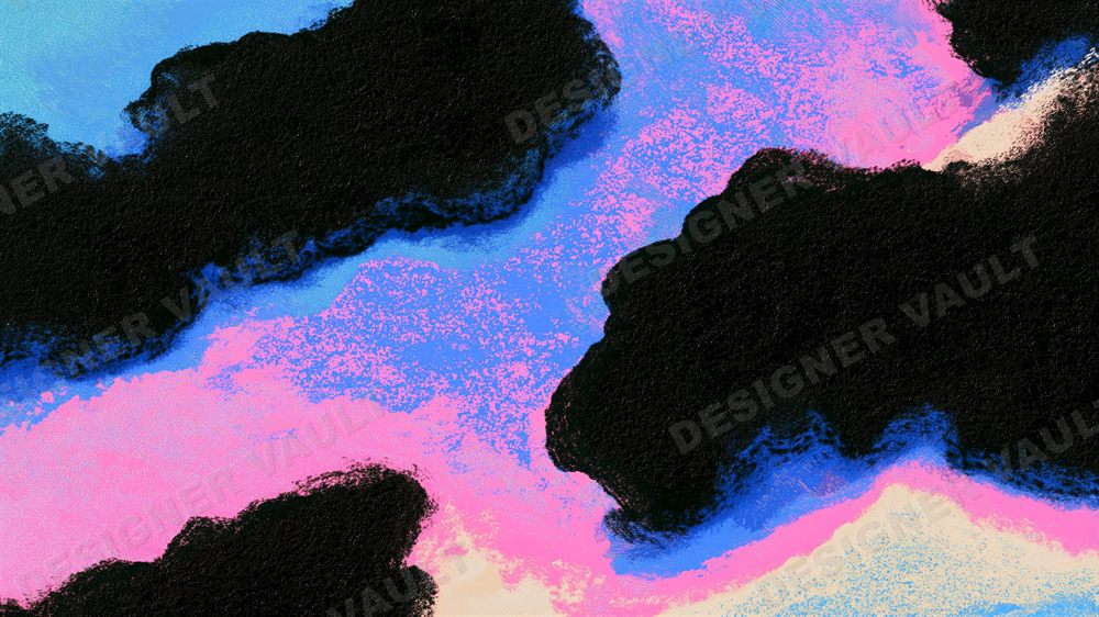 Cloudbank 4K background, Soft chalk pastel clouds, design 4 of 7