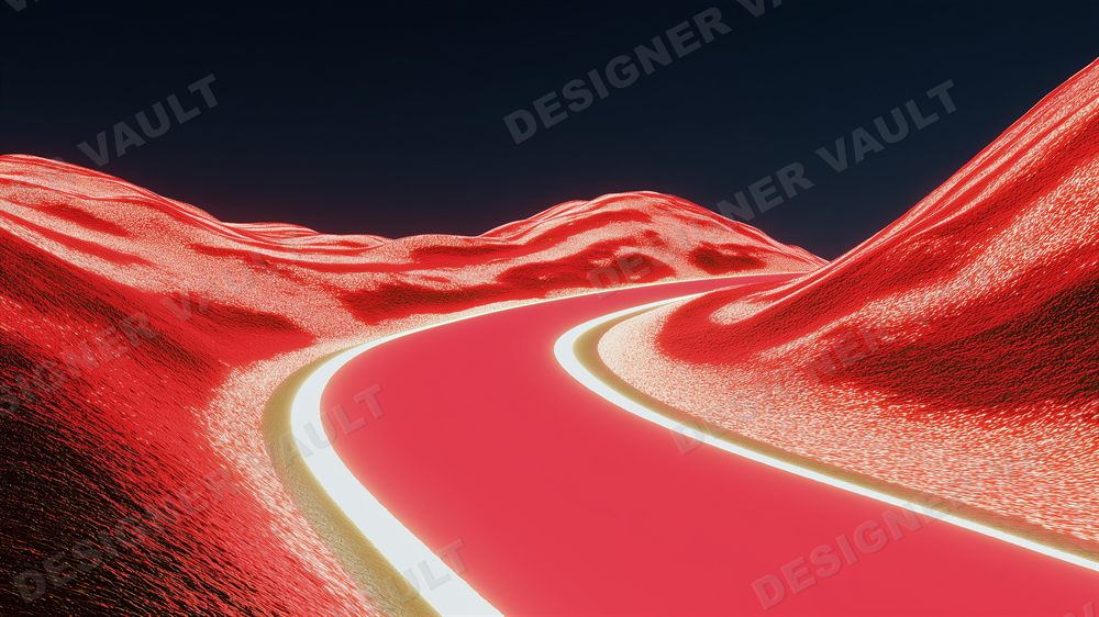 Crimson Drift 4K background, Dramatic crimson terrain, design 1 of 6