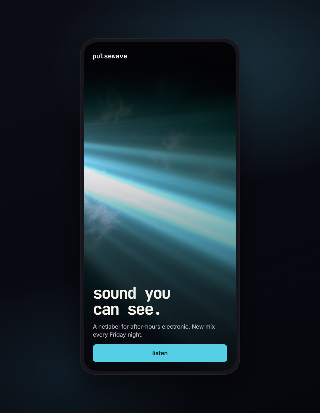 Cyan Beams on mobile