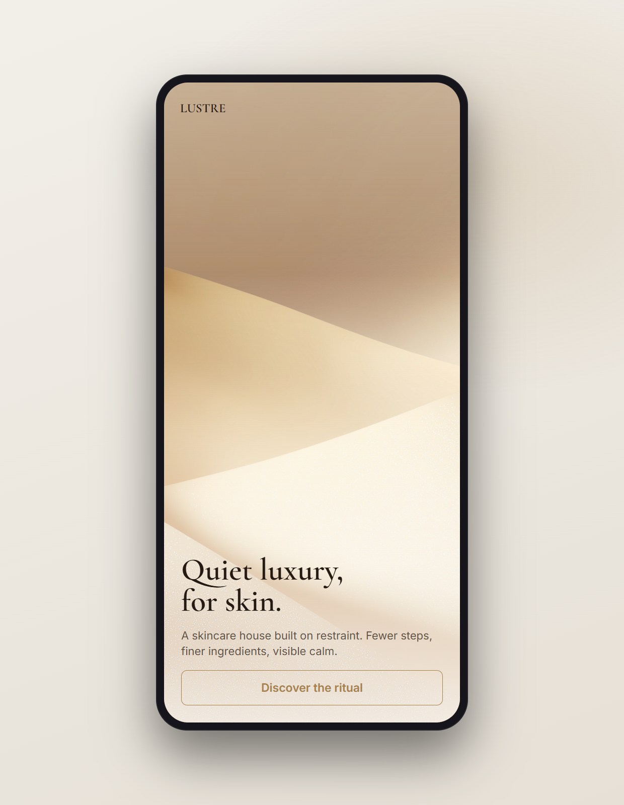 Dune Silk shown on a phone