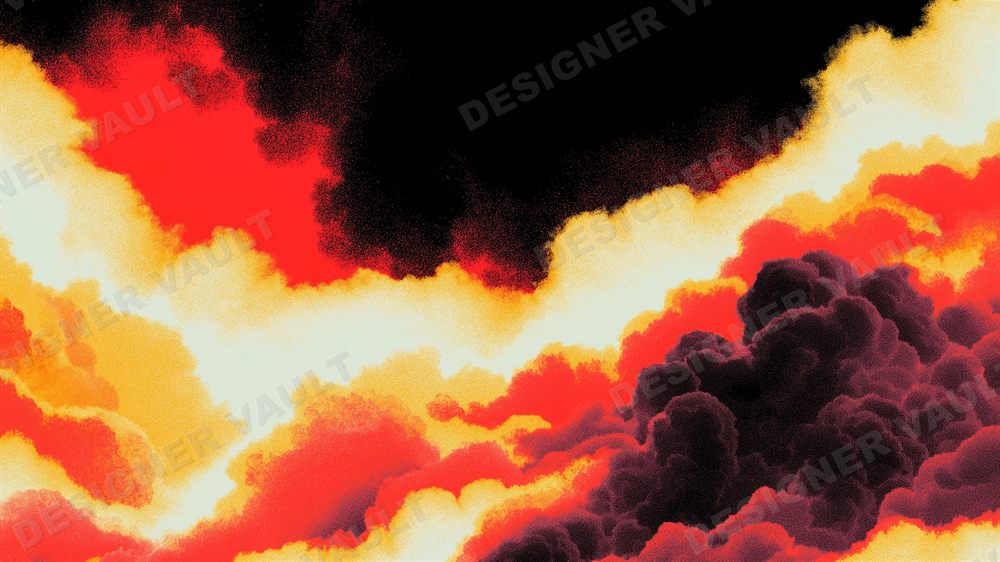 Ember 4K background, Red & black ink storms, design 5 of 6