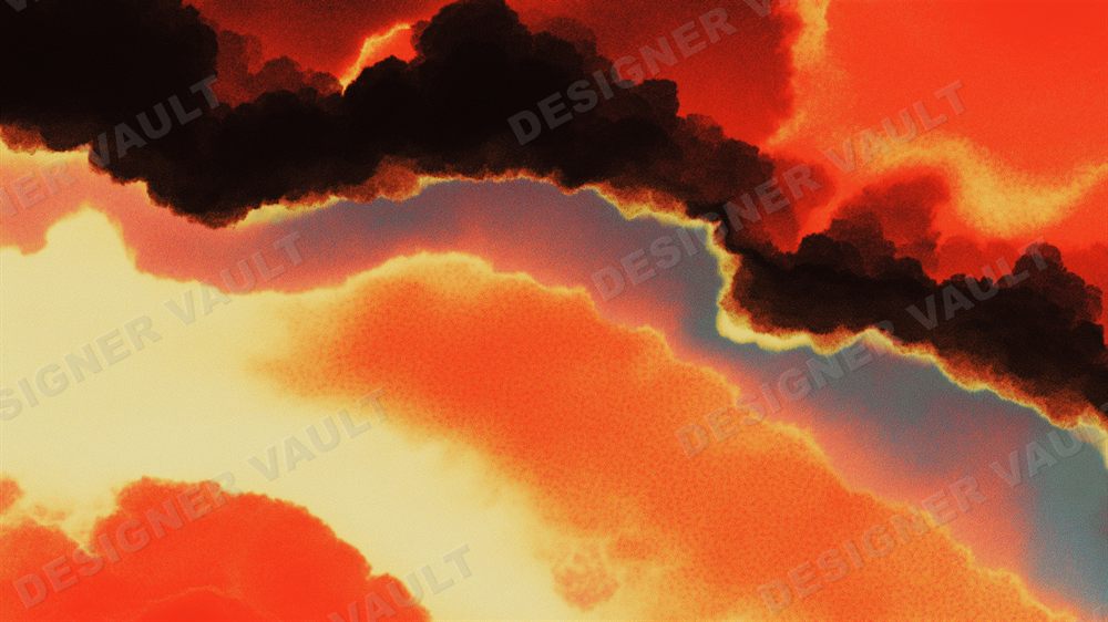Ember 4K background, Red & black ink storms, design 6 of 6