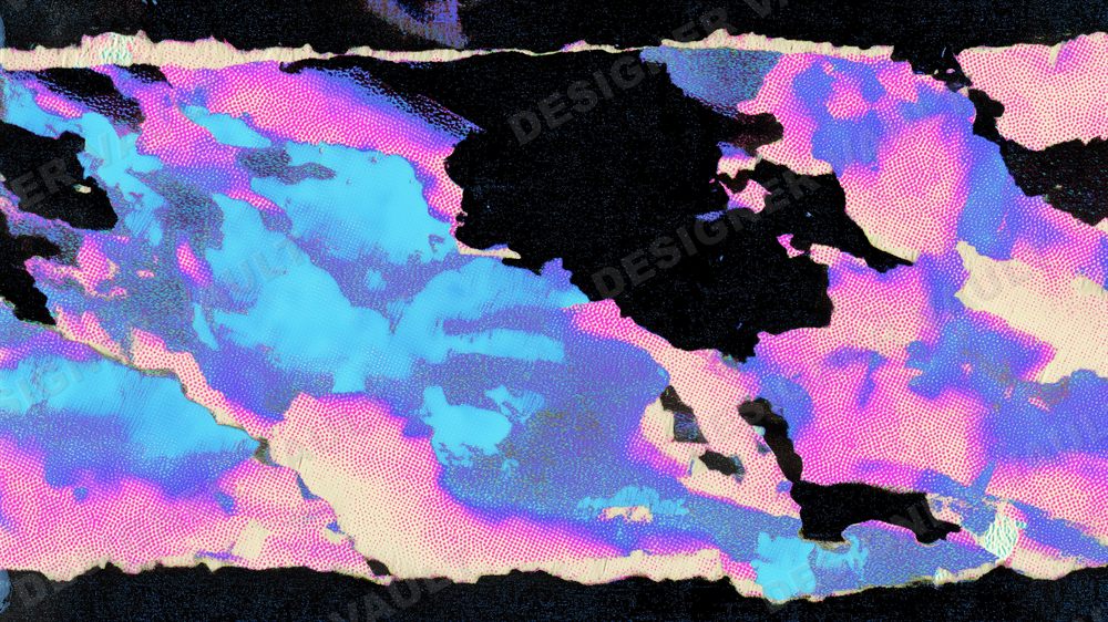 Faxed 4K background, Neon faxed-flyer marble, design 6 of 6