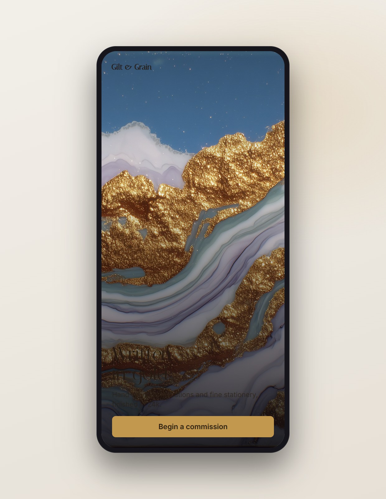 Gold Ink on mobile