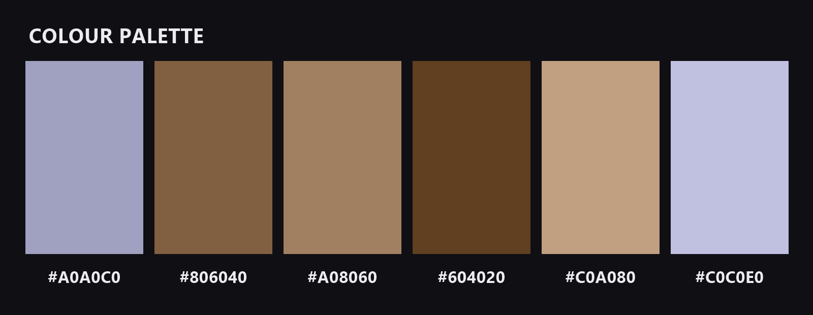 Gold Ink colour palette