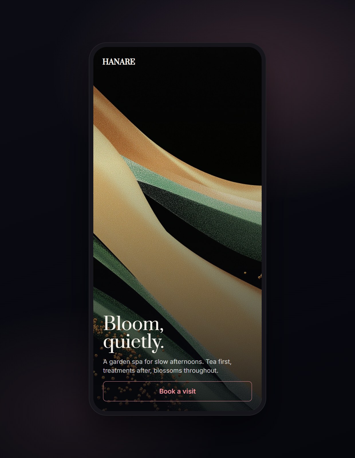 Hanami shown on a phone