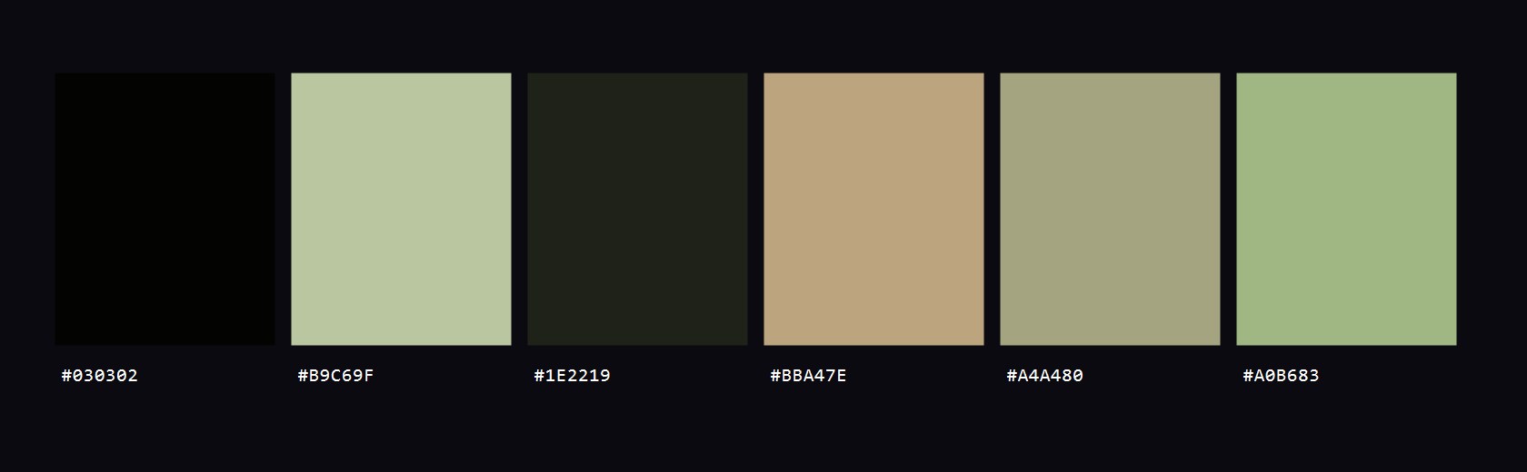 Hanami colour palette