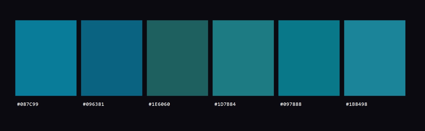 Impasto colour palette