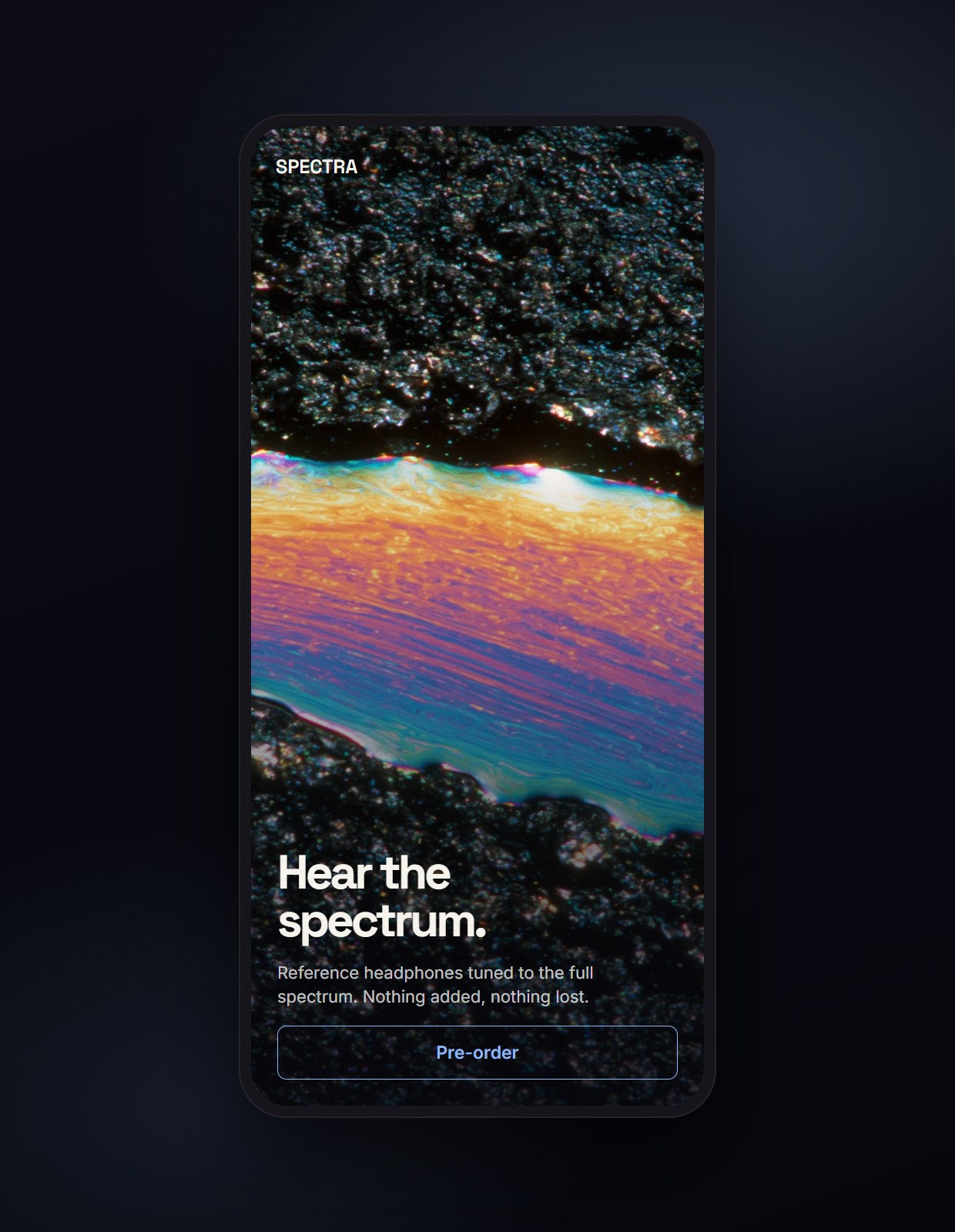 Iridium shown on a phone
