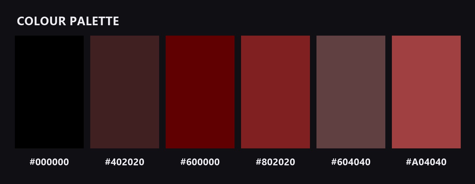 Lacquer Night colour palette