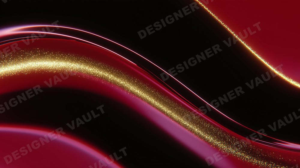 Lacquer Night 4K background, Oxblood & gold lacquer, design 6 of 6