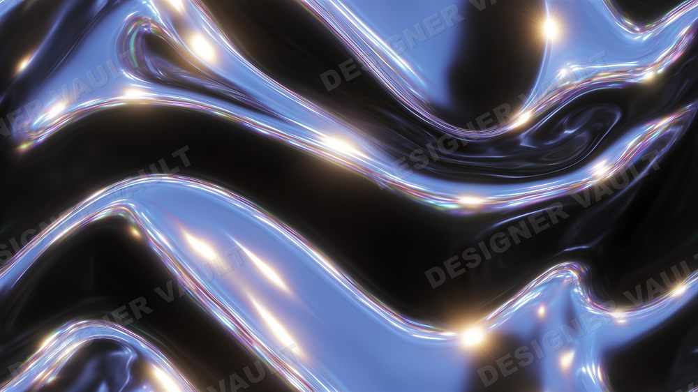 Liquid Chrome 4K background, Molten chrome Y2K, design 3 of 5