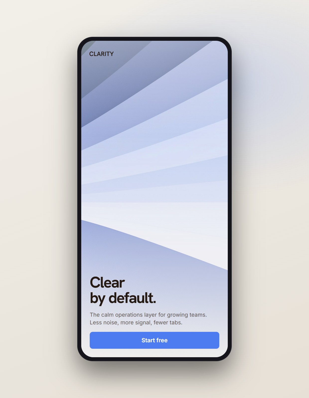 Lumen shown on a phone