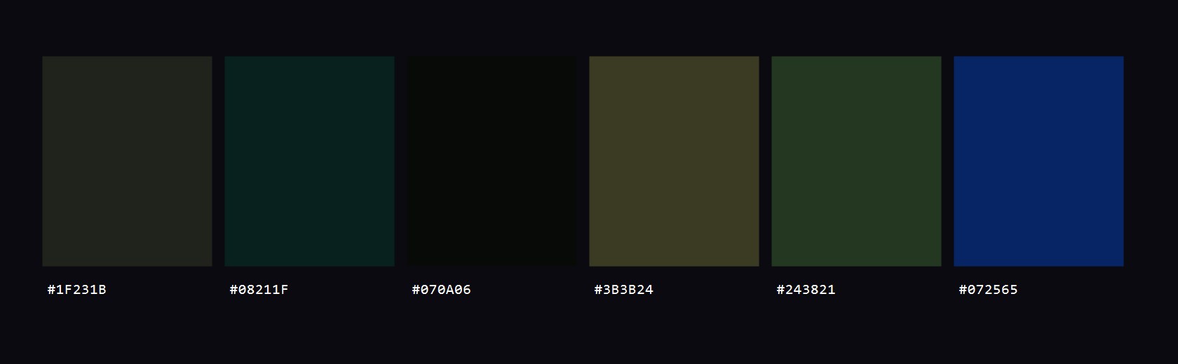 Maison colour palette