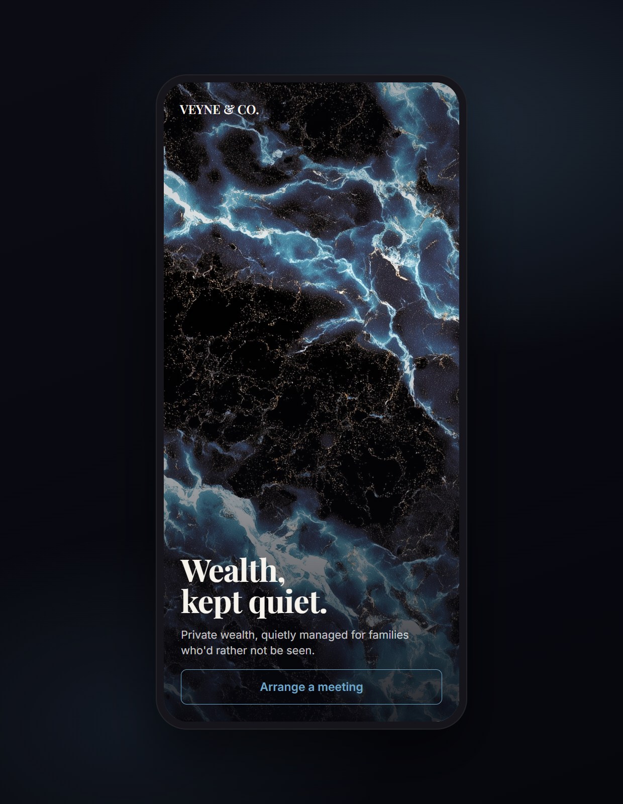 Marble Noir on mobile