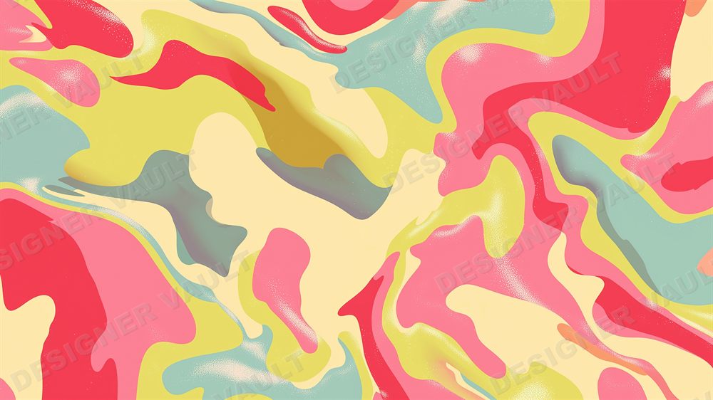 Mirage 4K background, Pastel liquid camo, design 2 of 8