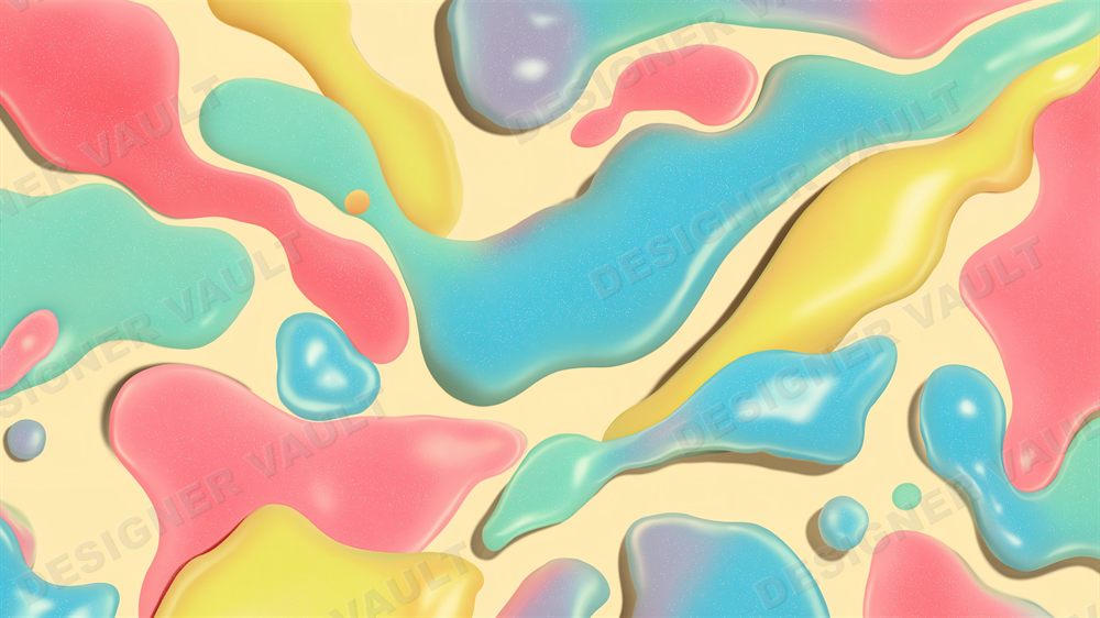 Mirage 4K background, Pastel liquid camo, design 5 of 8
