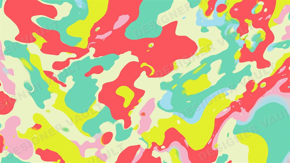 Mirage 4K background, Pastel liquid camo, design 7 of 8
