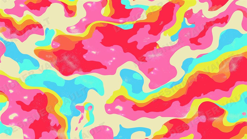 Mirage 4K background, Pastel liquid camo, design 8 of 8