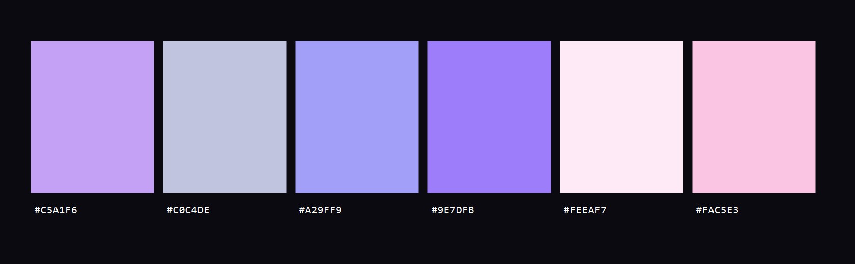 Moodboard colour palette
