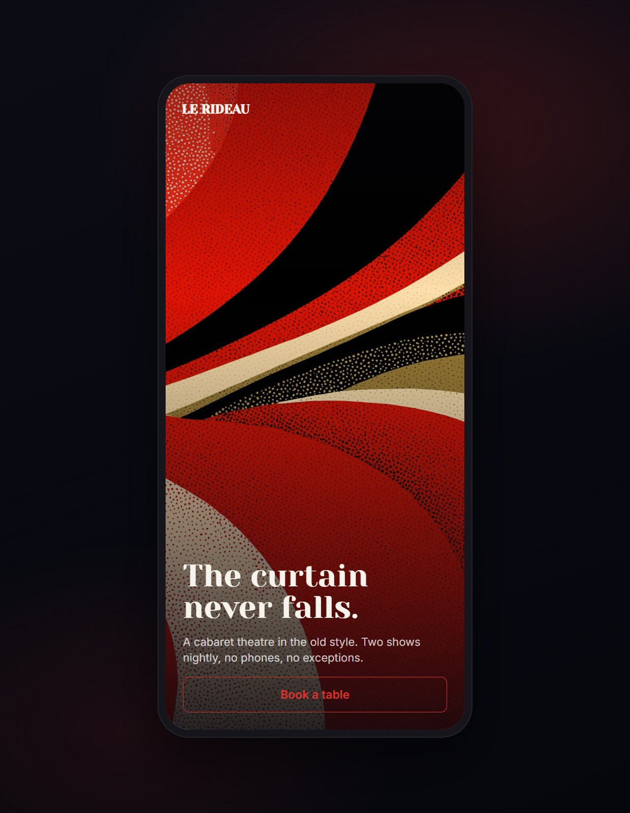 Moulin shown on a phone