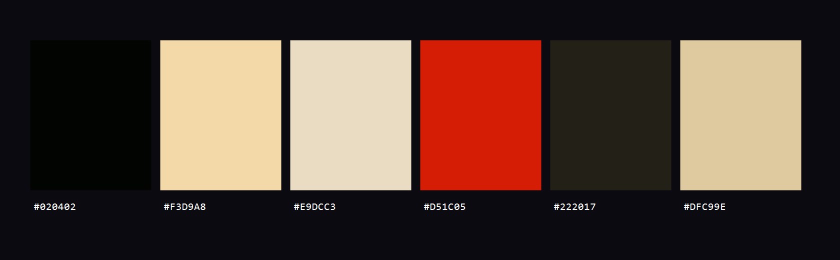 Moulin colour palette