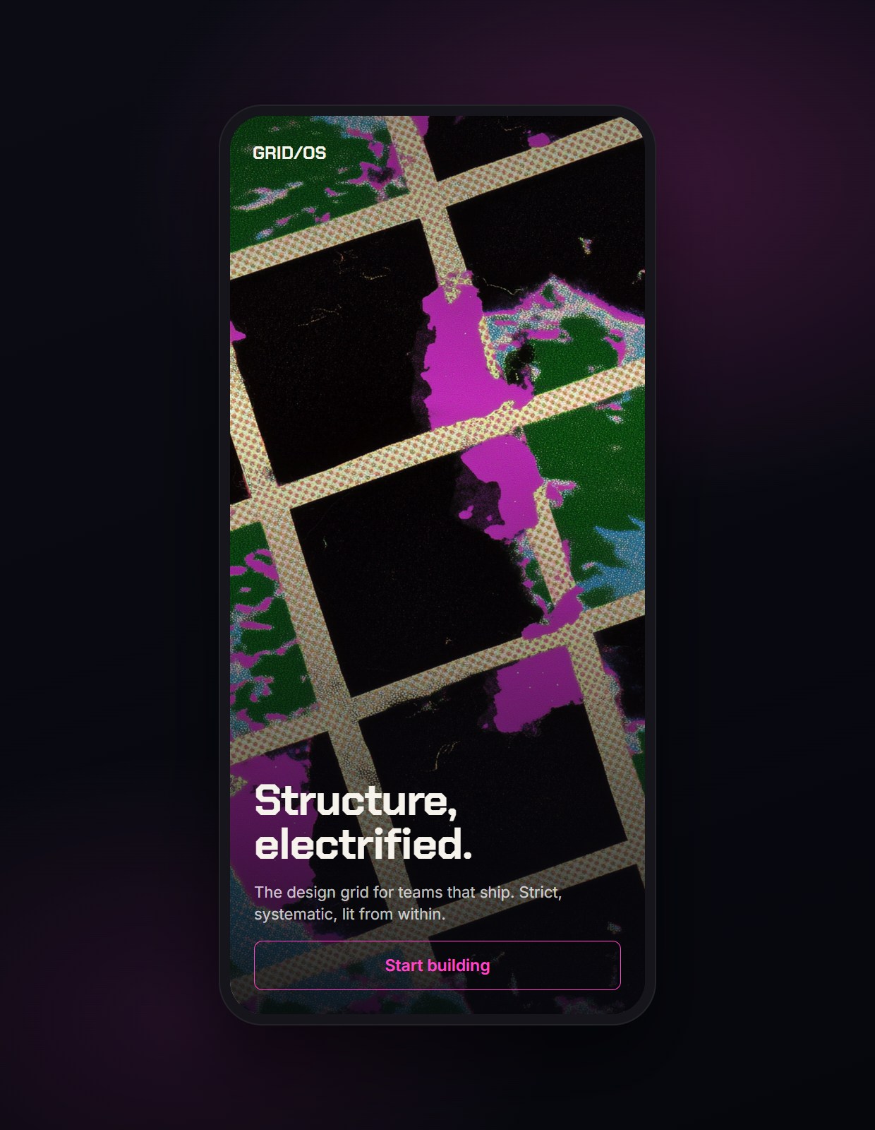 Neon Grid on mobile