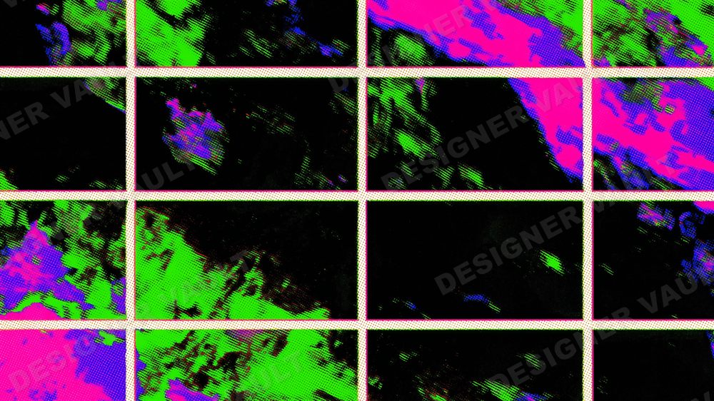 Neon Grid 4K background, Strict Swiss grids, neon edges, design 2 of 5