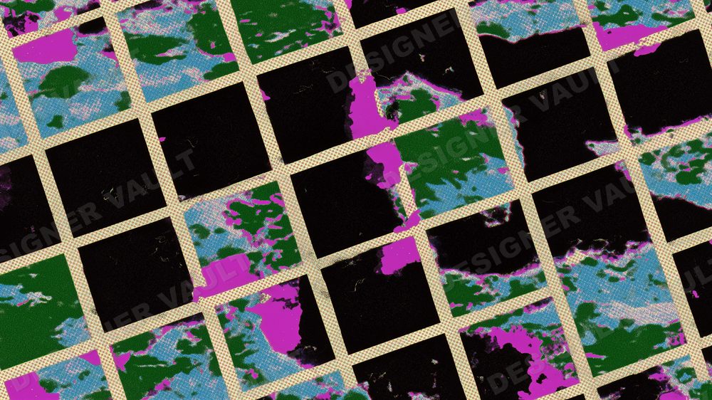 Neon Grid 4K background, Strict Swiss grids, neon edges, design 3 of 5